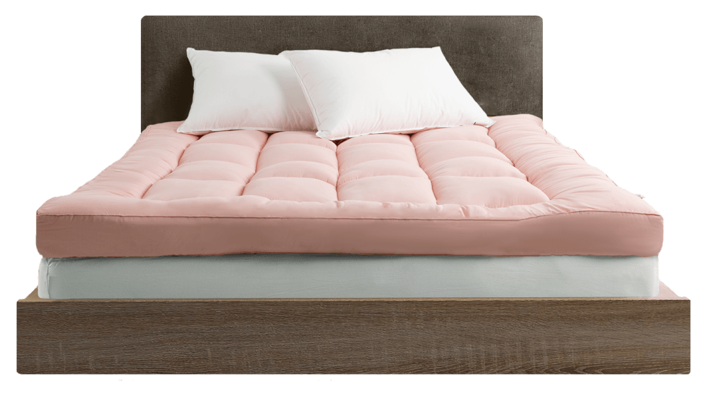 แผ่นรองนอน 3.5 ฟุต ibed รุ่นเอ็กซ์ตร้า (ลายตาราง) หนา 5 นิ้ว Peach